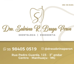 CONSULTÓRIO DE ODONTOLOGIA - DRA SABRINA BRAGA PERON