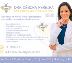 ENDOCRINOLOGIA MANHUAÇU - DRA DÉBORA PEREIRA